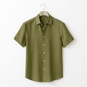 Vintage cotton and linen casual shirt